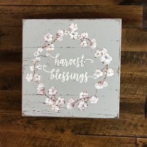 Harvest Blessings Sign